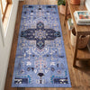 Gold Essence Blue Medallion Runner