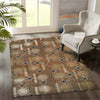 Luxury Geometric & Floral Pattern Area Chenille Rug
