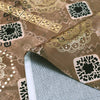 Luxury Geometric & Floral Pattern Area Chenille Rug