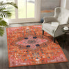 Sunset Medallion Chenille Rug