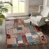 Luxury Patchwork Persian Floral Design Chenille Rug