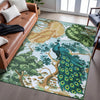 Peacock Garden Chenille Rug
